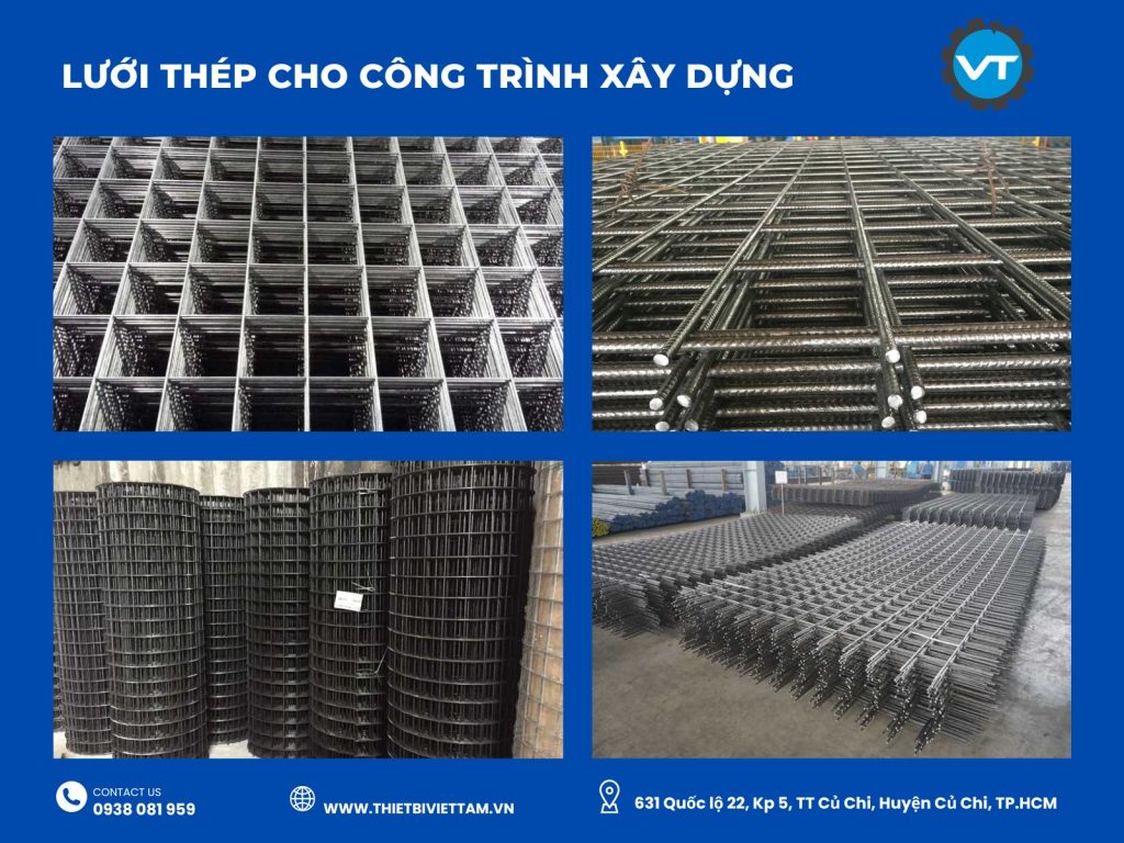 Sử dụng lưới thép hàn cho công trình xây dựng