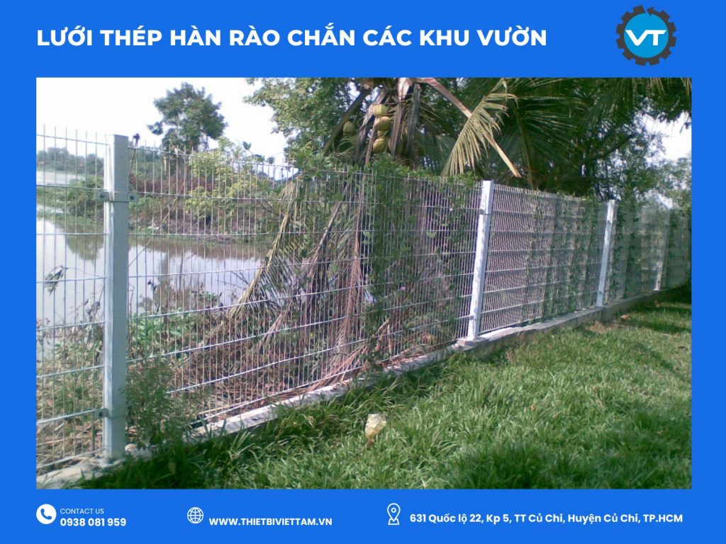 Lưới thép hàn rào chắn khu vườn nông nghiệp