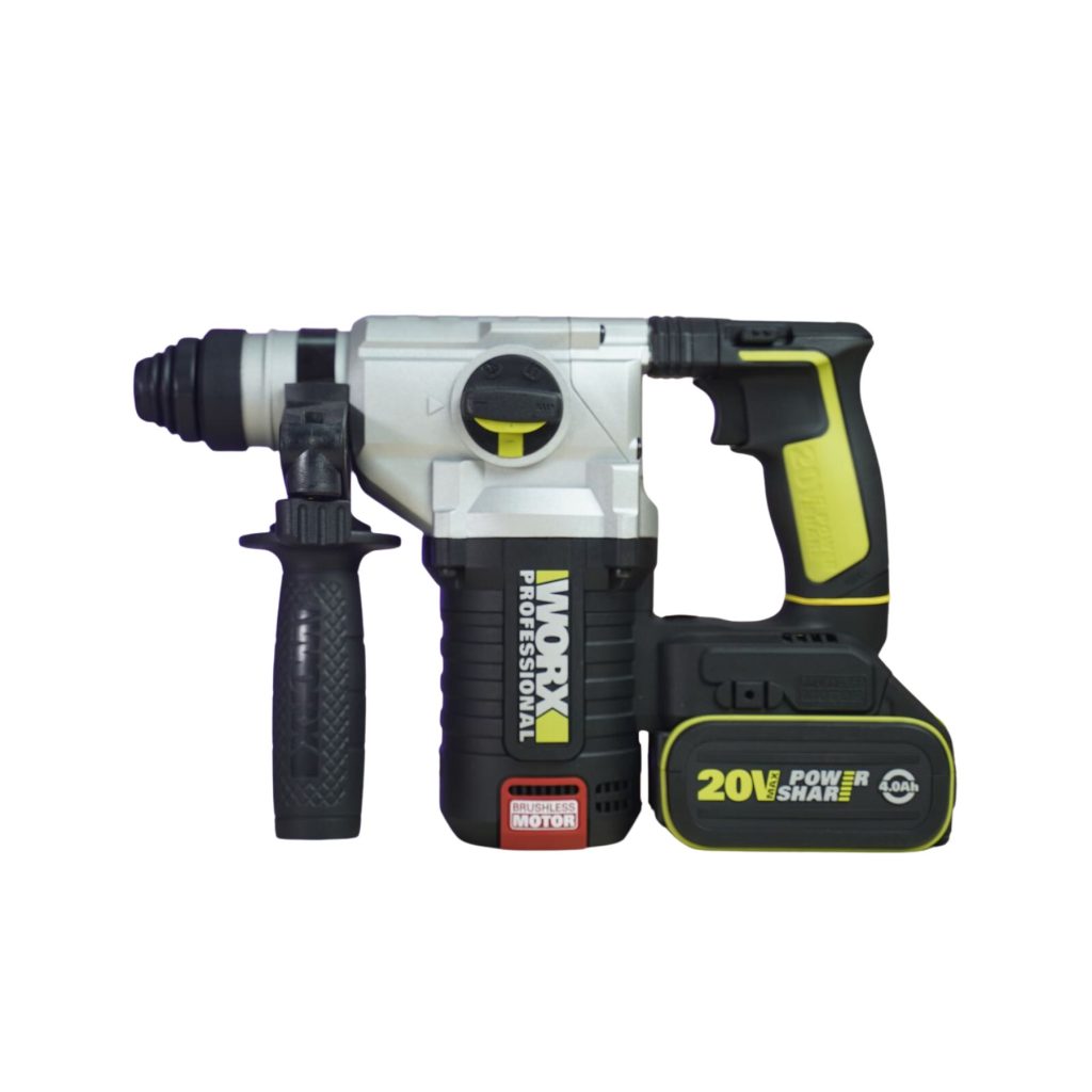 Máy khoan búa dùng pin Li-ion 20V 24mm WU388 - Worx Green