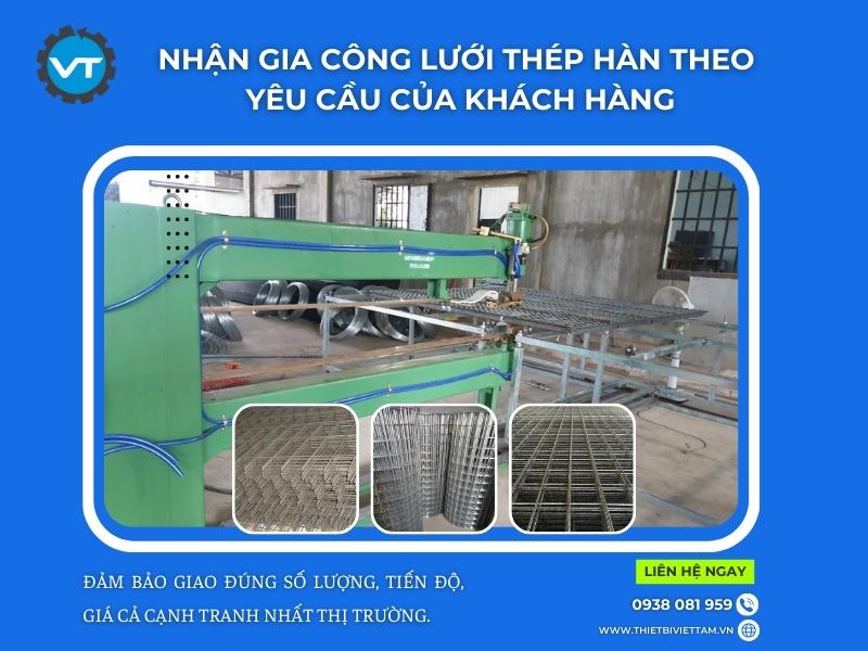 Thiết bị Việt Tâm - nhận gia công lưới thép hàn theo yêu cầu