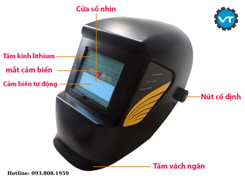 Cấu tạo của mặt nạ Hàn điện tử