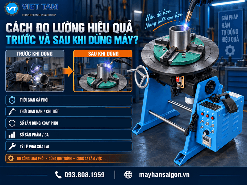 Để đánh giá 7 tác dụng của gá hàn xoay có thực sự mang lại hiệu quả tại xưởng hay không