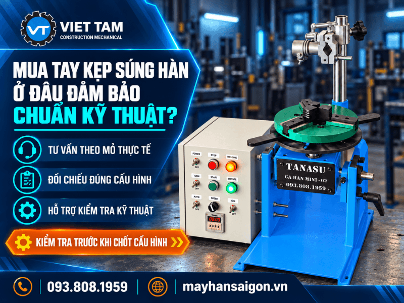 Khi Mua tay kẹp mỏ hàn, xưởng nên chọn đơn vị cho phép kiểm tra bằng đúng mỏ, bó cáp và vị trí lắp đặt thực tế