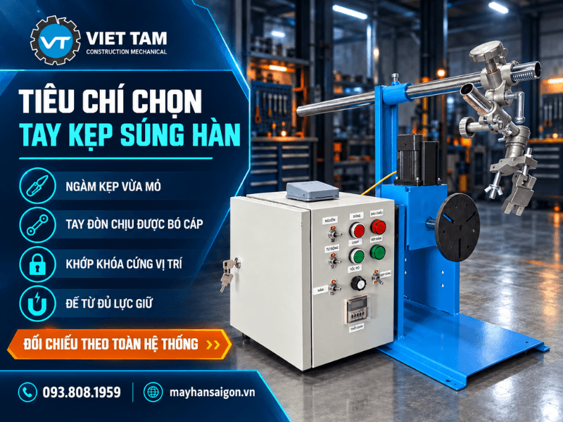 Khi Mua tay kẹp mỏ hàn, xưởng cần kiểm tra theo đúng cấu hình làm việc thực tế thay vì chỉ nhìn vào chiều dài hoặc hình thức sản phẩm